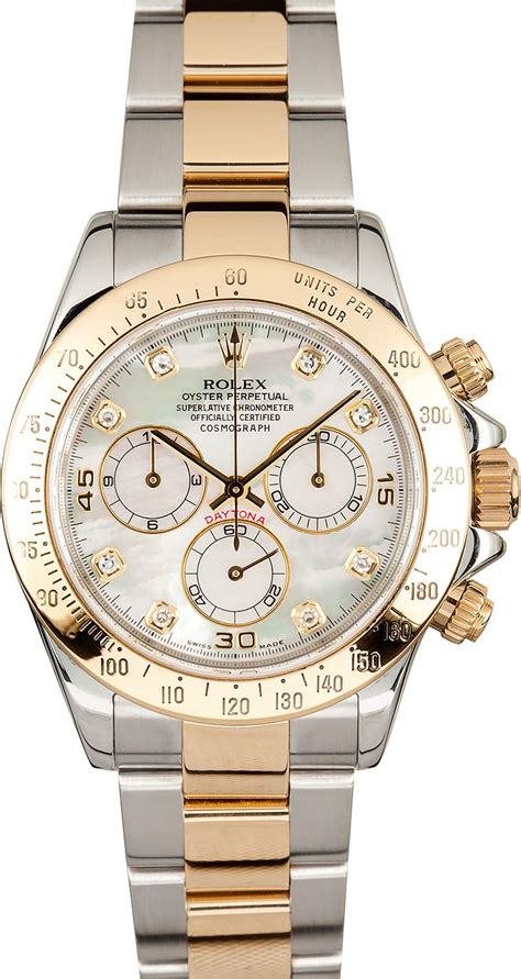 rolex daytona stainless steel mother of pearl|Rolex daytona gold with diamonds.